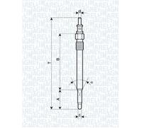 MAGNETI MARELLI 062900012304 Candeletta per CHRYSLER,JEEP,MERCEDES-BENZ,PREMIER,