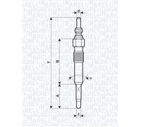 MAGNETI MARELLI 062900028304 Candeletta per AUDI,FORD,GAZ,OPEL,RENAULT,SEAT,SKOD