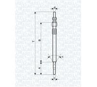 MAGNETI MARELLI 062900047304 Candeletta per CITROËN,JAGUAR,LAND ROVER,PEUGEOT,VO