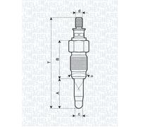 062900056304 MAGNETI MARELLI CANDELETTA DI PRERISCALDO VW GOLF III