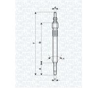 MAGNETI MARELLI 062900057304 Candeletta per CHRYSLER,JEEP