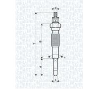 MAGNETI MARELLI 062900063304 Candeletta per FORD,KIA,MAZDA,SUZUKI