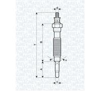 MAGNETI MARELLI 062900072304 Candeletta per HYUNDAI,MITSUBISHI