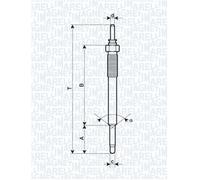 MAGNETI MARELLI 062900074304 Candeletta per HYUNDAI,KIA