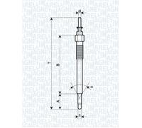 MAGNETI MARELLI 062900076304 Candeletta per OPEL,VAUXHALL