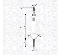 MAGNETI MARELLI 062900141304 Candeletta per CHRYSLER,DODGE,JEEP