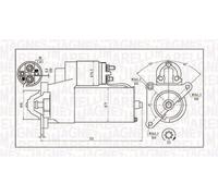 Motorino di avviamento 063720373010 MAGNETI MARELLI per CITROËN PEUGEOT FIAT