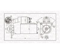 Motorino di avviamento 063720373010 MAGNETI MARELLI per CITROËN PEUGEOT FIAT