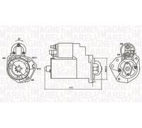 MAGNETI MARELLI Motorino d'avviamento per VW 063720880010
