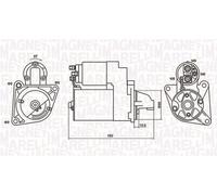 MAGNETI MARELLI 063721053010 Motorino avviamento