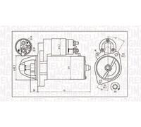 MAGNETI MARELLI 063721202010 Motorino d'avviamento per MERCEDES-BENZ,SSANGYONG