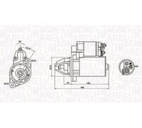 Magneti Marelli 063721283010 Motorino Avviamento Mercedes-Benz C