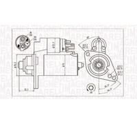 Magneti Marelli 063721293010 Motorino Avviamento VW, Audi, Skoda