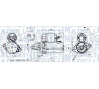 MAGNETI MARELLI 063721346010 Motorino d'avviamento per FIAT,LANCIA,OPEL
