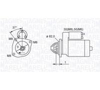 Magneti Marelli Motorino avviamento 063721389010 Fiat/Psa