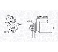 MAGNETI MARELLI 063721389010 Motorino d'avviamento per CITROËN,FIAT,PEUGEOT