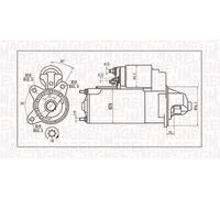 Magneti Marelli Motorino avviamento 063721396010 per Ford Focus 1.8 di