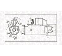 Magneti Marelli Motorino avviamento 063721396010 per Ford Focus 1.8 di