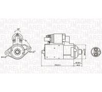 MAGNETI MARELLI 063721409010 Motorino d'avviamento per AUDI,SEAT