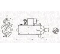 Magneti Marelli 063721423010 Motorino Avviamento VW, Audi