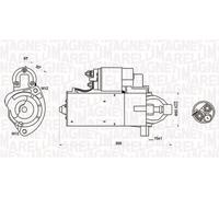 MAGNETI MARELLI 063721423010 Motorino d'avviamento per AUDI,SEAT,VW