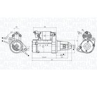 MAGNETI MARELLI 063725589010 Motorino d'avviamento per MERCEDES-BENZ