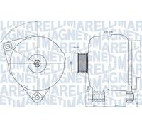 MAGNETI MARELLI 063731501010 Alternatore 14 V 100 A diametro 50 mm con puleggia