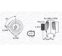 Magneti Marelli 063731542010 Alternatore Seat/Skoda/VW