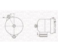 MAGNETI MARELLI 063731586010 Alternatore per SEAT,SKODA