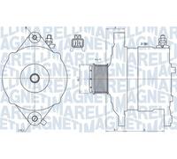 MAGNETI MARELLI 063731602010 Alternatore 14 V 90 A diametro 60 mm con puleggia