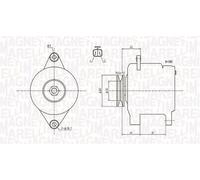 Magneti Marelli 063731615010 Alternatore Nissan X-Trail