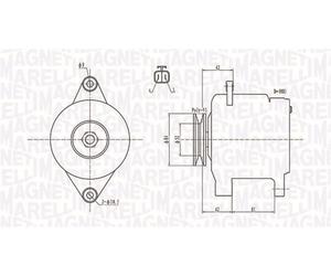 MAGNETI MARELLI 063731615010 Alternatore per NISSAN