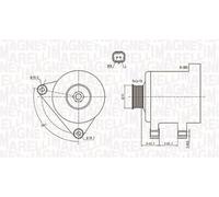 Magneti Marelli 063731674010 Alternatore Citroen, Peuge