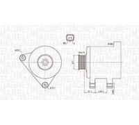 Magneti Marelli 063731741010 Alternatore Citroen C3, C4