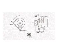 Magneti Marelli 063731757010 Alternatore BMW, Land Rove