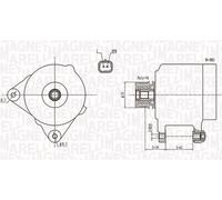 MAGNETI MARELLI 063731762010 Alternatore per DACIA,NISSAN,RENAULT