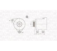 MAGNETI MARELLI 063731789010 Alternatore per HYUNDAI,KIA