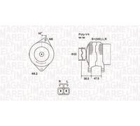 Magneti Marelli 063731798010 Alternatore Hyundai, Kia