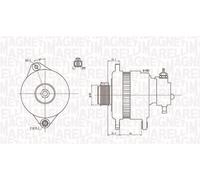 MAGNETI MARELLI 063731900010 Alternatore per OPEL,VAUXHALL