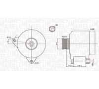 MAGNETI MARELLI 063731914010 Alternatore per CITROËN,PEUGEOT