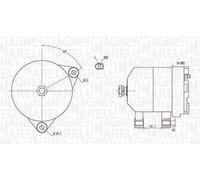 Alternatore senza puleggia 063731915010 MAGNETI MARELLI per PEUGEOT IVECO