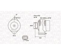 Magneti Marelli 063731994010 Alternatore Opel, Vauxhall