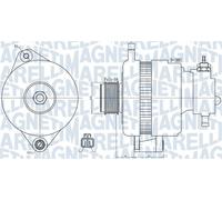 MAGNETI MARELLI 063732018010 Alternatore 14 V 120 A diametro 60 mm con puleggia