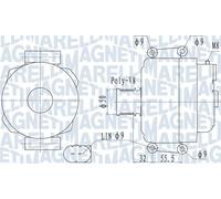 MAGNETI MARELLI 063732055010 Alternatore 14 V 180 A diametro 50 mm con puleggia