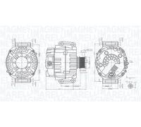 MAGNETI MARELLI 063732072010 Alternatore per MERCEDES-BENZ