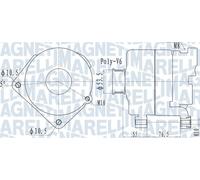 MAGNETI MARELLI 063732095010 Alternatore 14 V 170 A diametro 53 mm con puleggia