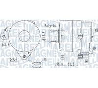 MAGNETI MARELLI 063732137010 Alternatore per AUDI,VW