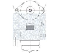 MAGNETI MARELLI 063732181010 Alternatore per OPEL,SAAB