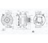 MAGNETI MARELLI 063735749010 Alternatore per JEEP