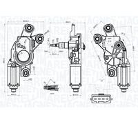 MAGNETI MARELLI 064070000010 Motore tergicristallo
